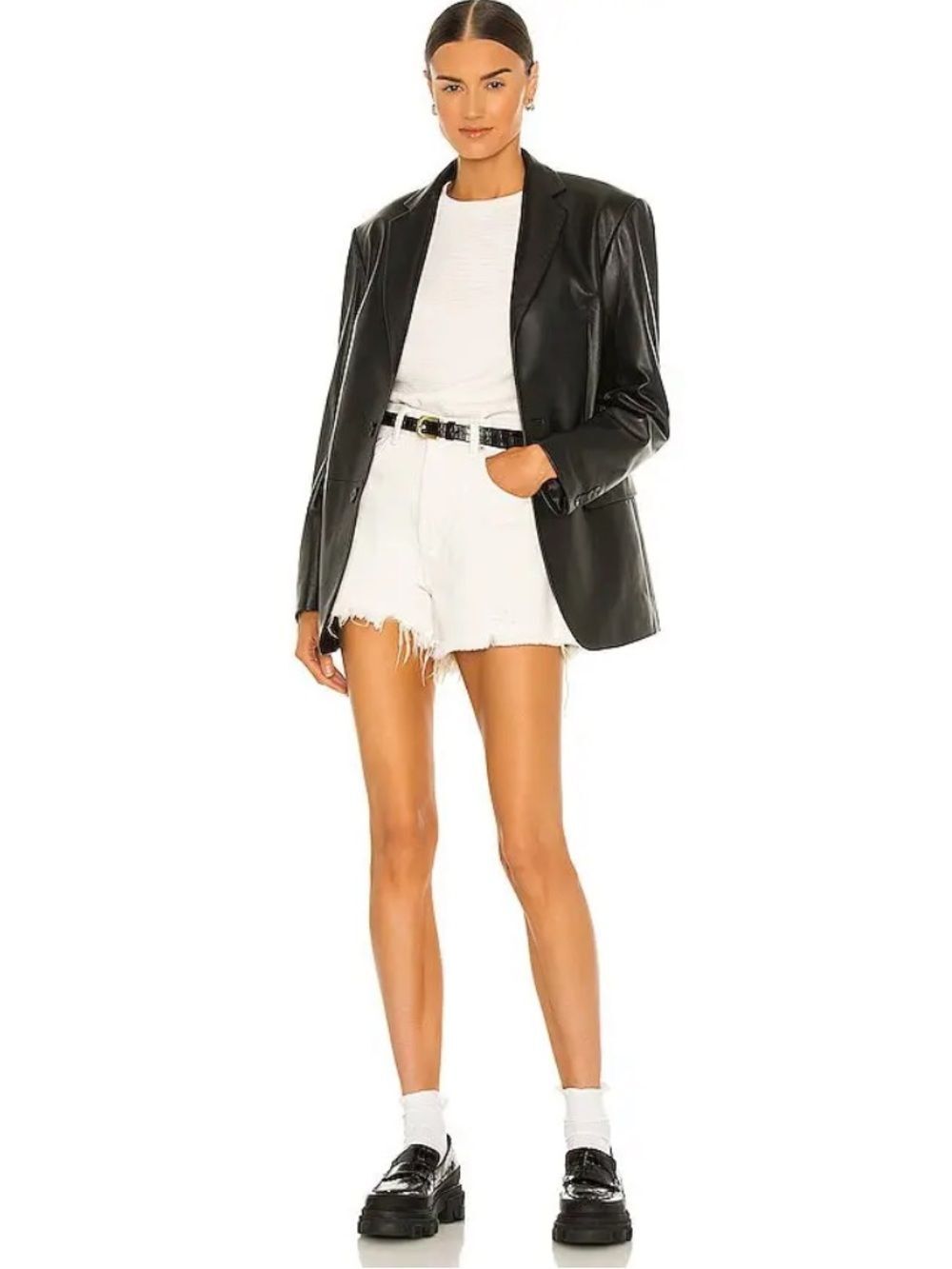Moussy Vintage Women's US 26 Kelton Cut-Off Short White